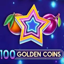 100 Golden Coins online game logo by Amusnet Interactive on slimkingg.com
