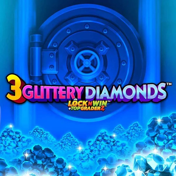 3 Glittery Diamonds game by PearFiction Studios – logo hosted on Slimking Casino