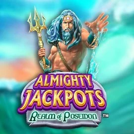 Official Jackpots logo: Almighty Jackpots – Realm of Poseidon by Novomatic at Slimking Casino