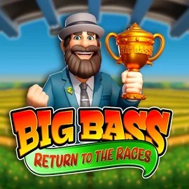 Official Slots logo: Big Bass Return to the Races by Pragmatic Play at Slimking Casino