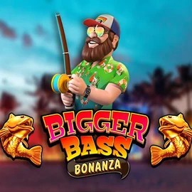 Official Slots logo: Bigger Bass Bonanza by Pragmatic Play at Slimking Casino
