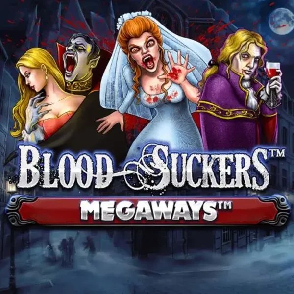 Blood Suckers Megaways slot logo by Red Tiger Gaming at Slimking Casino