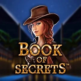 Book of Secrets slot logo by SYNOT Games at Slimking Casino