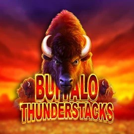 Buffalo Thunderstacks slot logo by Amatic Industries at Slimking Casino