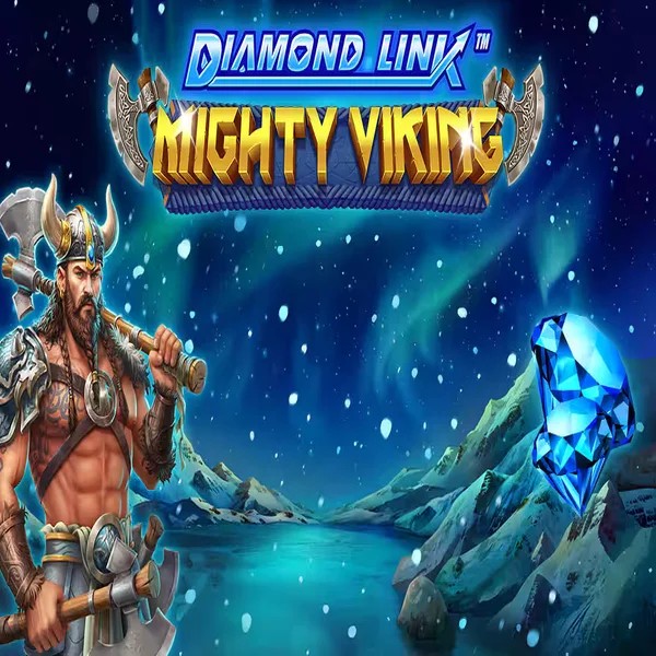 Diamond Link Mighty Viking logo by Greentube at Slimking Casino