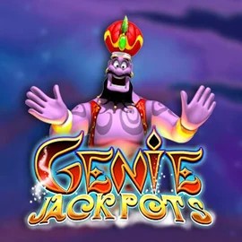 Genie Jackpots slot logo by Blueprint Gaming at Slimking Casino