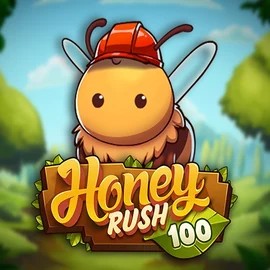 Honey Rush 100 online game logo by Play'n GO on slimkingg.com