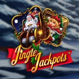 Jingle Jackpots logo by Dragon Gaming at Slimking Casino