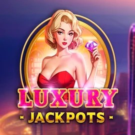 Luxury Jackpots online game logo by Triple Cherry on slimkingg.com