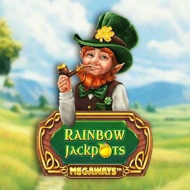 Rainbow Jackpots Megaways slot visual from Red Tiger Gaming available on slimkingg.com