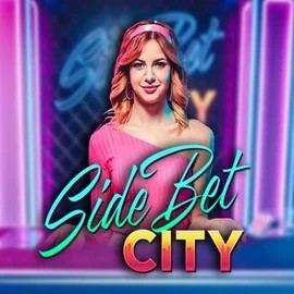 Side Bet City slot visual from Evolution available on slimkingg.com
