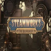 Official Slots logo: Steamworks The Workshop by Peter & Sons at Slimking Casino
