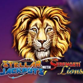 Stellar Jackpots with Serengeti Lions casino game by Lightning Box Game – featured logo at Slimking Casino