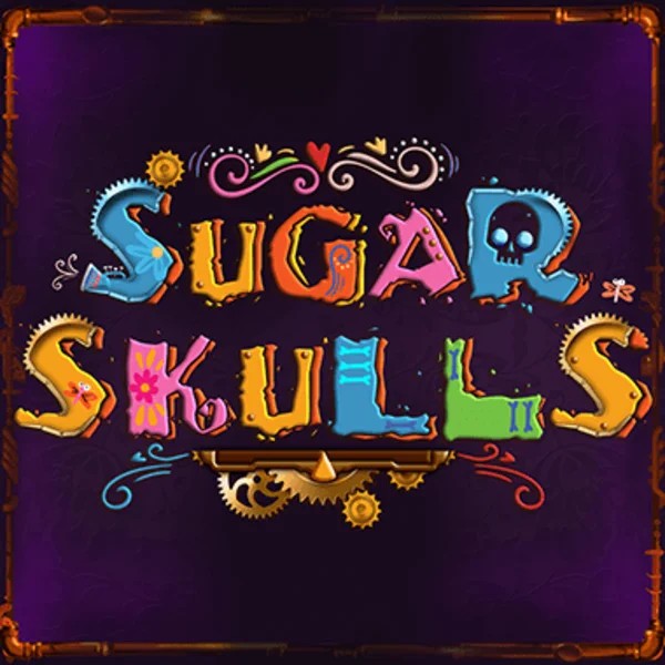 Sugar Skulls logo by Booming Games at Slimking Casino