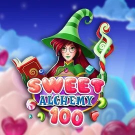 Official Slots logo: Sweet Alchemy 100 by Play'n GO at Slimking Casino